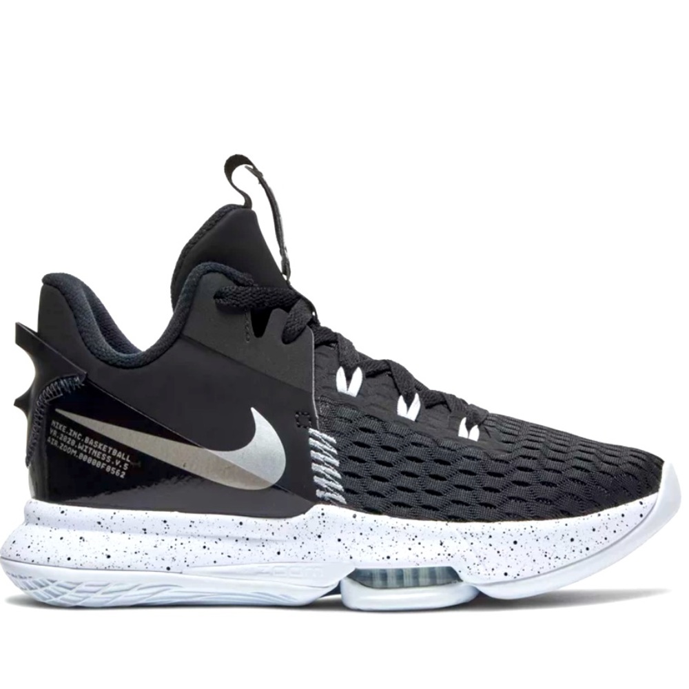 🏀 '20 LeBron Witness 5 Black Metallic Silver BRAND NEW Deadstock Nike Sneakers